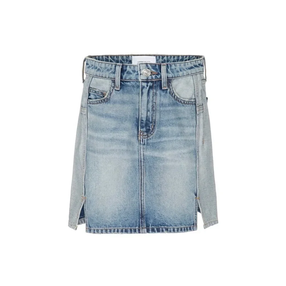 Current/Elliott Reversed Mashed Mini Denim Skirt Size 25